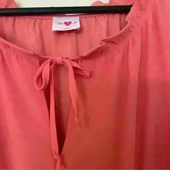 Buddy Love Coral Pink Mini Dress - Picture 3 of 6